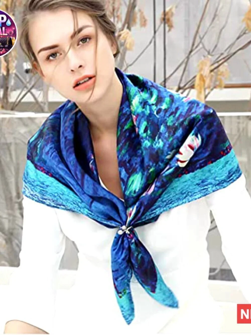 100% Mulberry Silk Scarf 35